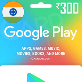 Google Play Gift Cards 300 INR