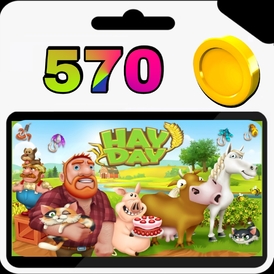HAY DAY 570 Coins (LOGIN INFO REQUIRE)