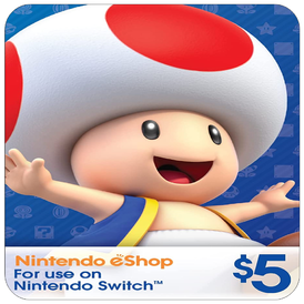 $5 Nintendo eShop USA 🇺🇸 Gift Card