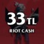 Riot Cash 33 TRY (TL) - Valorant - 225 VP