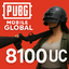 PUBG MOBILE 8100 UC CODE ( INSTANT USE )