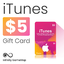 Apple iTunes Gift Card 5$ - 5 USD - Stockable