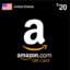 Amazon.com Gift Card $20 USD (Stockable)