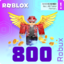 Roblox 800 Robux Gift Card Global All Region