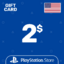 PlayStation Network 2 USD (USA) Stockable