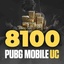 PUBG 8100 UC TAG - Instant Delivery