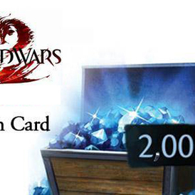 Guild Wars 2 GAMECARD 2000 Gems NCSoft GLOBAL