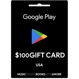 $100 Google Play Gift Card