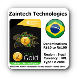 R$ 100 Razer Gold Brazil - BRL 100
