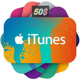 Gift card iTunes 50 $
