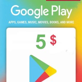 Google play gift card USA 5 USD