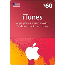 iTunes 60$ USD (USA) STOCKABLE