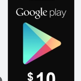 Google play gift card 10$