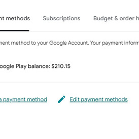 Google Account USA balance $210.15