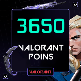 Valorant - 35$ / 3650 VP - Gift Card