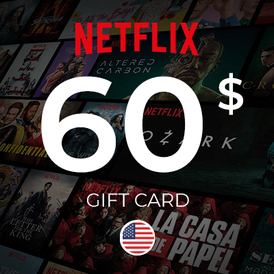 Netflix Gift Card 60$ USD USA