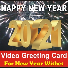 Happy New Year 2021 Video Fireworks Greetings