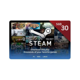 Steam Wallet Gift Card - 30 SGD (Guarantee)