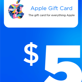 $5 iTunes Gift Card (Stockable)