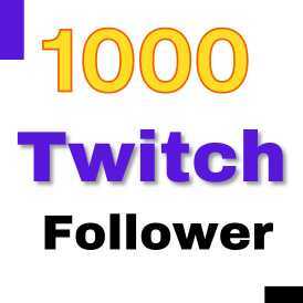 1,000 Twitch Follower Real Quality