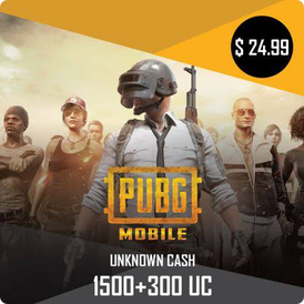 1800 UC PUBG MOBILE GLOBAL STOREABLE PIN