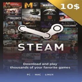 Steam Wallet Gift Card 10$ USD (Global)