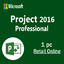 Microsoft Project 2016Pro 1PC [Retail Online]