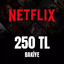 Netflix Gift Card 250 ₺ TL TRY (Stockable) TR