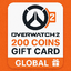 Overwatch®2, 200 Coins Global card | instant