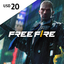 Garena Free Fire 20$ - 2200+220 (Stockable)