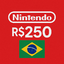 BRL-Nintendo eShop R$250 Gift Card 250 BRL
