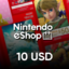 Nintendo eShop 10 USD $10 Gift Card 10$ USA