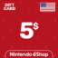Nintendo eShop 5 USD (USA) Stockable