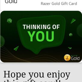 RAZER GOLD CARD $50.00 *MEGA SALE*