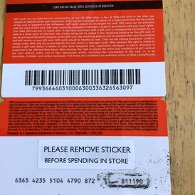 Nike Gift card