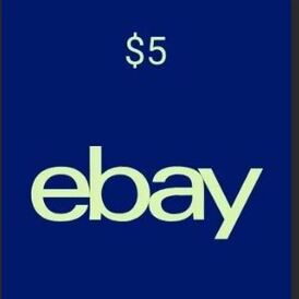 EBAY GIFT CARD $5 (USA)