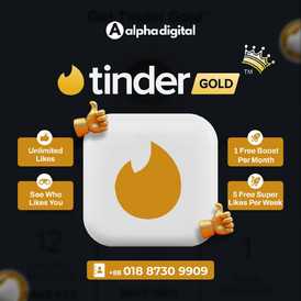 Tinder Gold 1 Month India [Stockable]