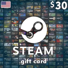 Steam Wallet Card USA 30$ USD *Stockable* US