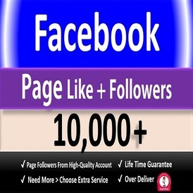 10,000 Facebook Page Like + Follower📢Offer