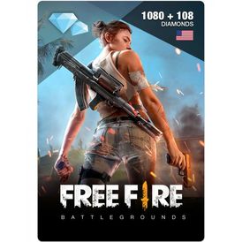 FREE FIRE 1080 + 108 DIAMONDS KEY
