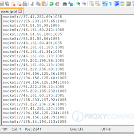 socks5 proxies liste
