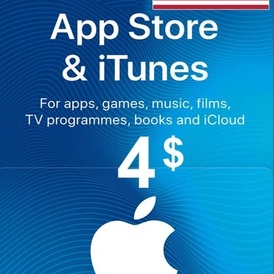 iTunes Gift Card - 4 USD (Instant Delivery)