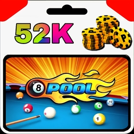 8 Ball Pool 52K Coins (LOGIN INFO REQUIRE)