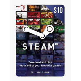 Steam Wallet 10 $ USD (US) Stockable